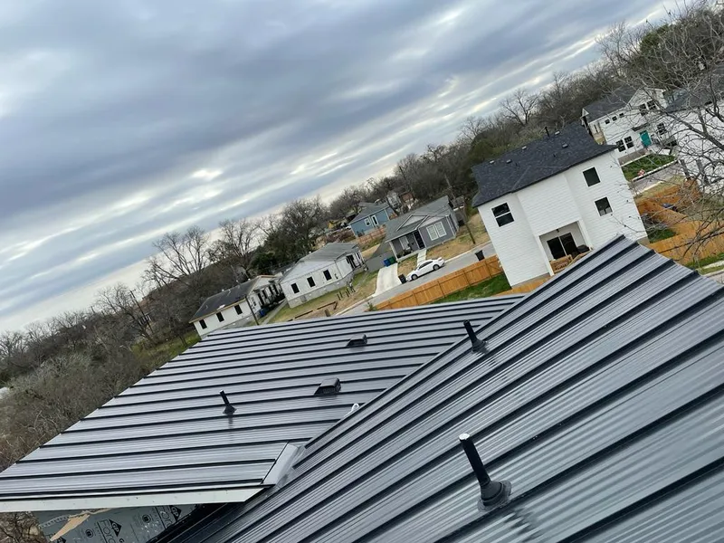 Standing seam metal roof panels with vents for Skylight Repair in Bull Run